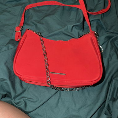Sac à bandoulière Bershka rouge