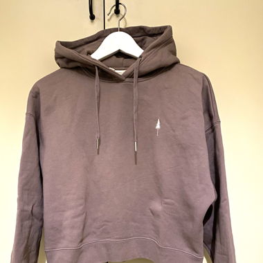 Nikin Cropped Hoodie Purple