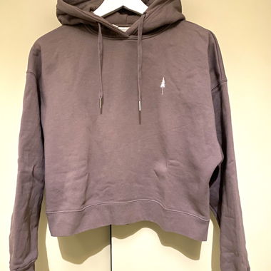 Nikin Cropped Hoodie Purple