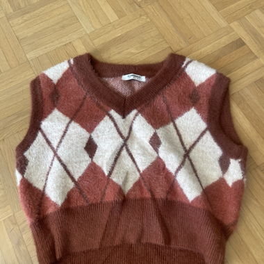 Gilet en maille Argyle Glamorous