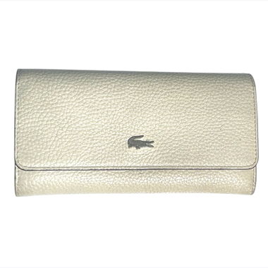 Lacoste Portemonnaie, Geldbörse - Damen - Creme