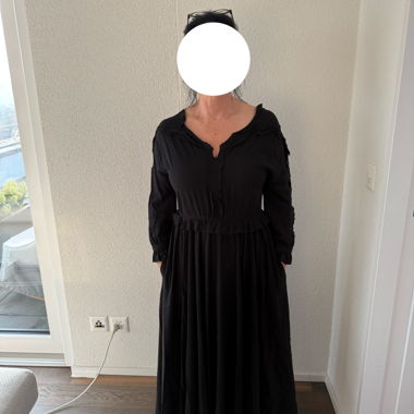 Abito lungo Bottega Veneta seta nero Tg. 38