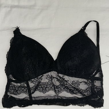 Bralette Nera in Pizzo