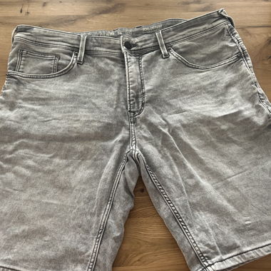 Grey Denim Shorts