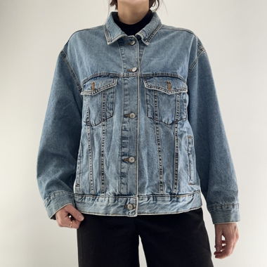Veste en jeans bleu 