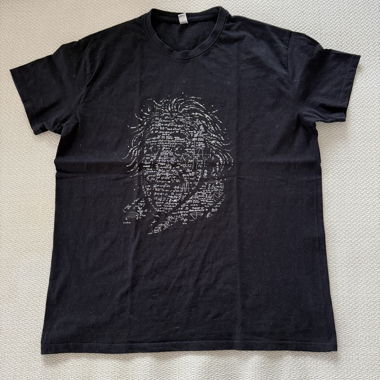 T-shirt unisex nero XXL Einstein