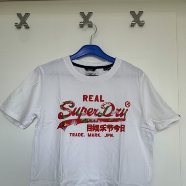 Superdry T-Shirt weiß rot