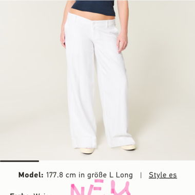 Baggy Leinenhose von Hollister NEU