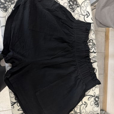 Shorts in black fabric