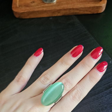 Anello color turchese