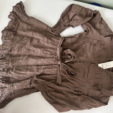NEO NOIR Kleid beige/braun Boho neu mit Etikett 