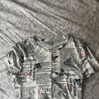 Y2k Bauchfreies T-Shirt