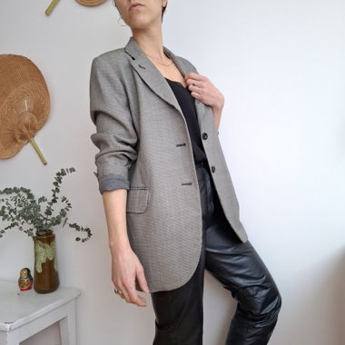 Vintage houndstooth blazer