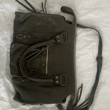 Dark Leather Handbag