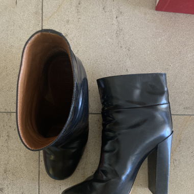 Bottes cuir glacé vintage Chloé 