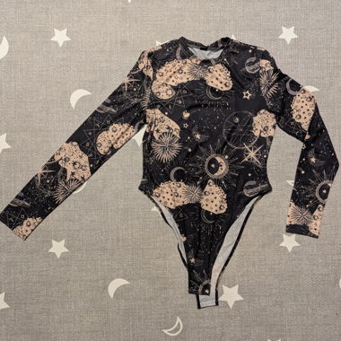 Body à manches longues avec motif univers