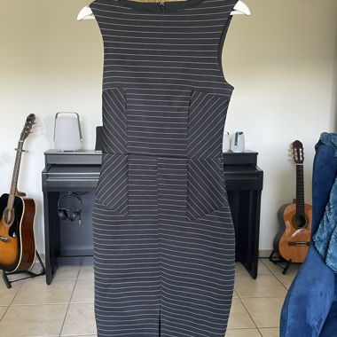Business Büro Kleid Bleistiftkleid schwarz S
