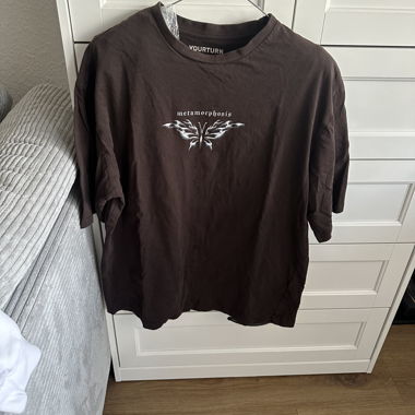 T-shirt YOUTURN marron