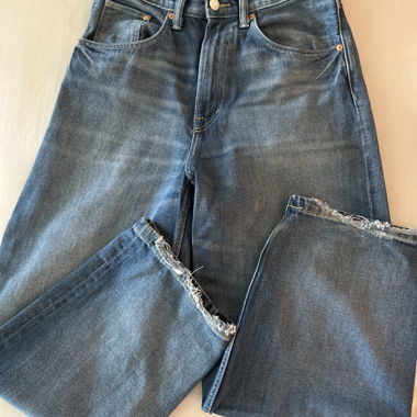 Jeans en denim bleu