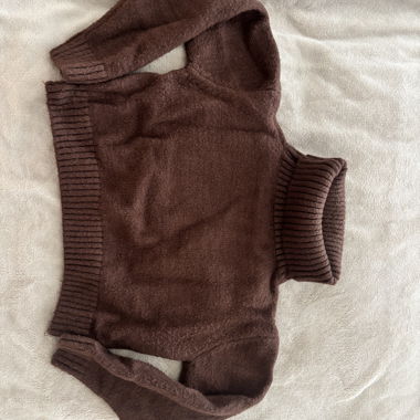 Cropped Subdued turtleneck sweater