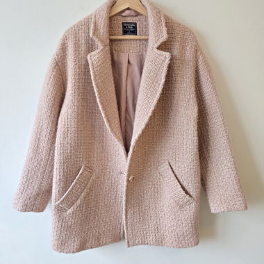 Cappotto Abercrombie&Fitch, rosa, L, ottime condizioni