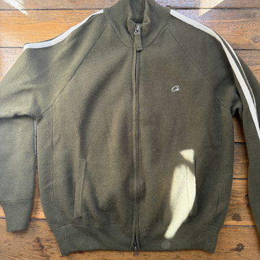 Corteiz Olivgrüne Zip-Track-Jacke