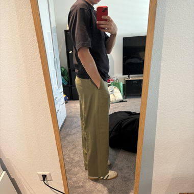 Ròhe Wool Wide Leg Pleated Trousers High Quality