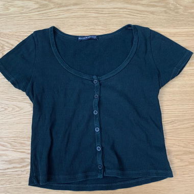 Cropped Top with Buttons