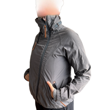 Grey Naketano bomber-style jacket