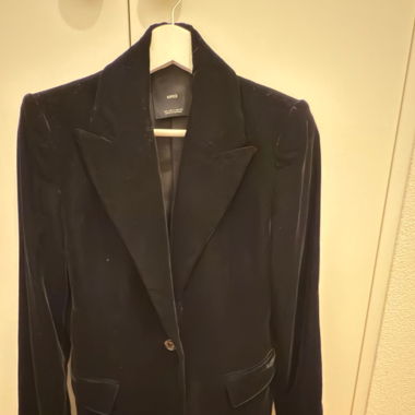 Blazer velours noir