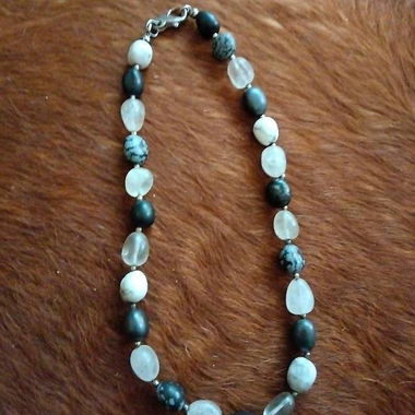 Necklace - mixed - Tourmaline & Quartz - 40 cm