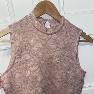 light pink lace top