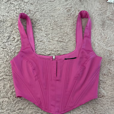 Crop top rosa