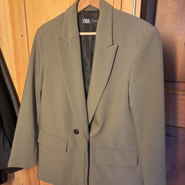 Zara Blazer in Olive Green