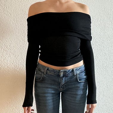 Pull bateau - noir
