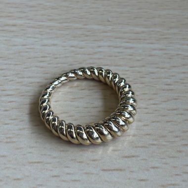 Bague croissant plaquée or