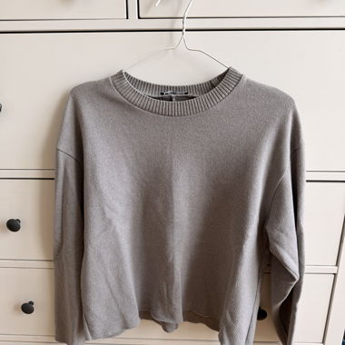 Maglione in maglia ZARA grigio