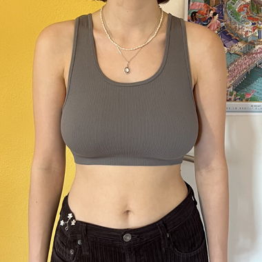 graues Pull&Bear Oberteil