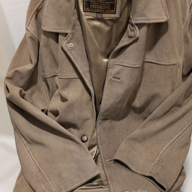 Veste en daim marron 