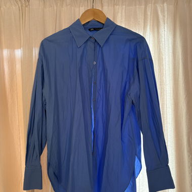 Chemise longue bleue Zara