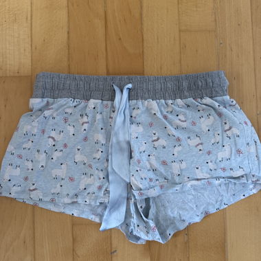 Pantaloncini da notte per bambini con motivo lama