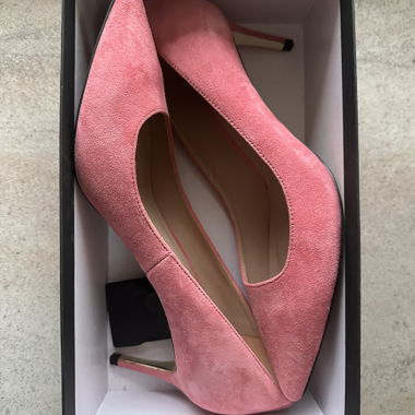 Décolleté in pelle scamosciata rosa taglia 40 - nuovissime!