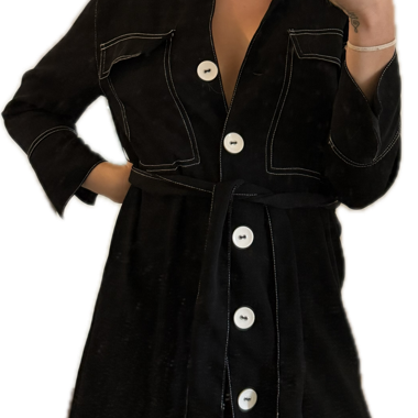 Robe noire Zara Basic
