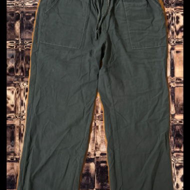 Dunkelgraue Freizeit-Hose mit Gummibund