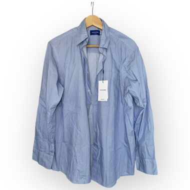 Blue striped shirt
