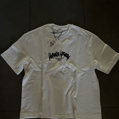 T-shirt Bershka blanc imprimé 