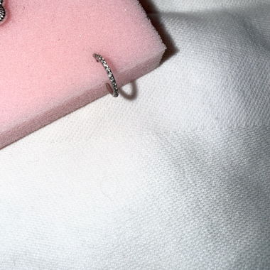 Piercing de nez Kristall El Mundo argent