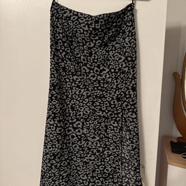 Abito sottoveste con stampa leopardata