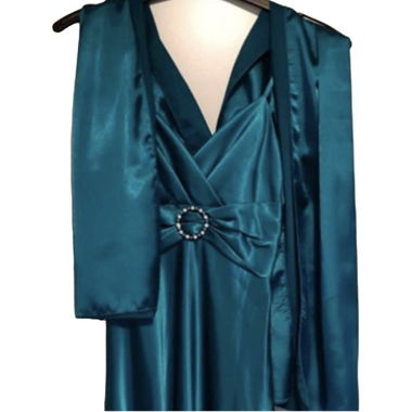 Blaues Abendkleid 