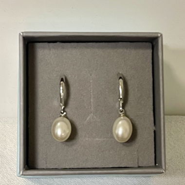 ORECCHINI argento 925 con perla sintetica
